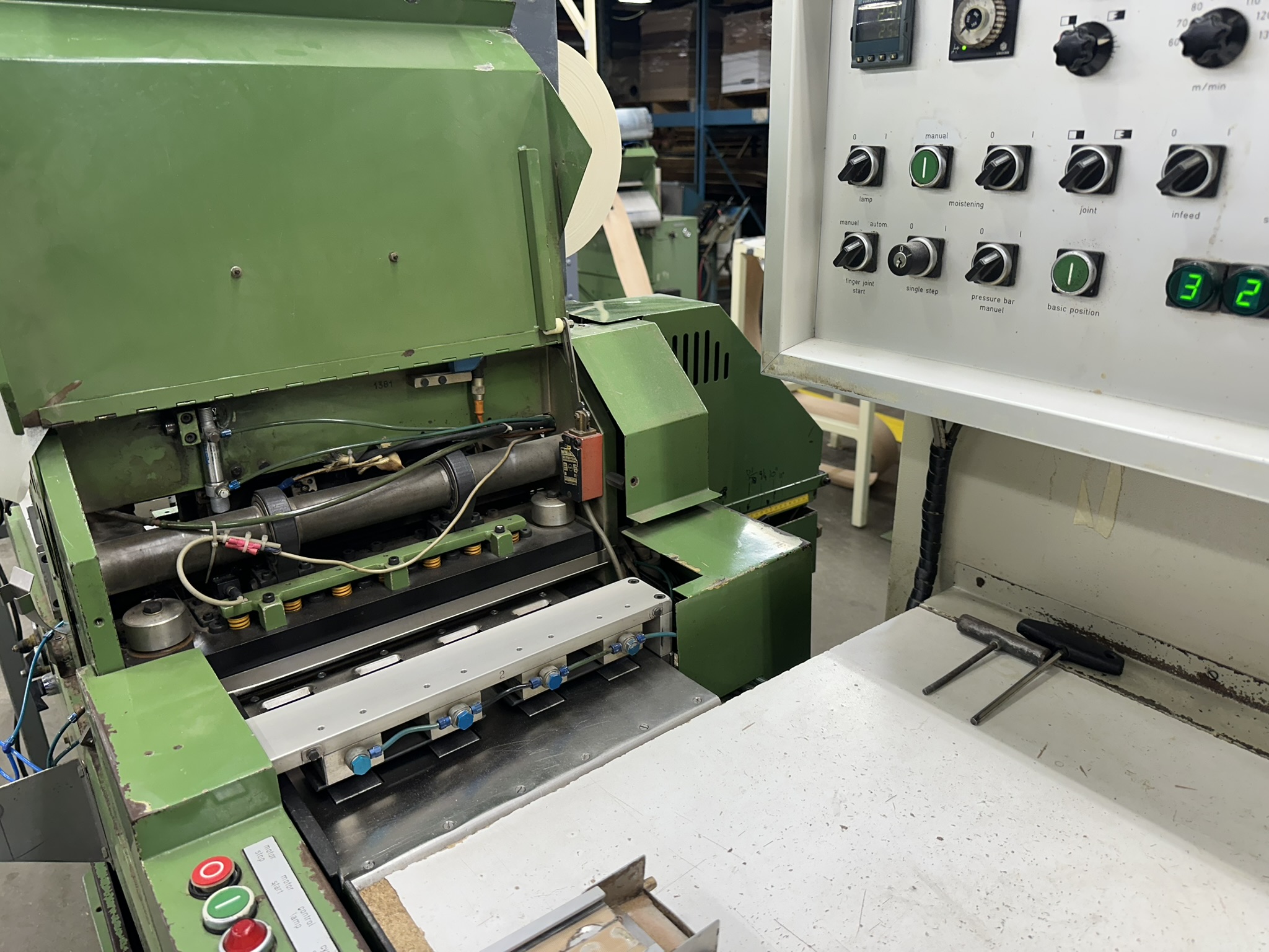 A close-up shot of one of our many manufacturing machines