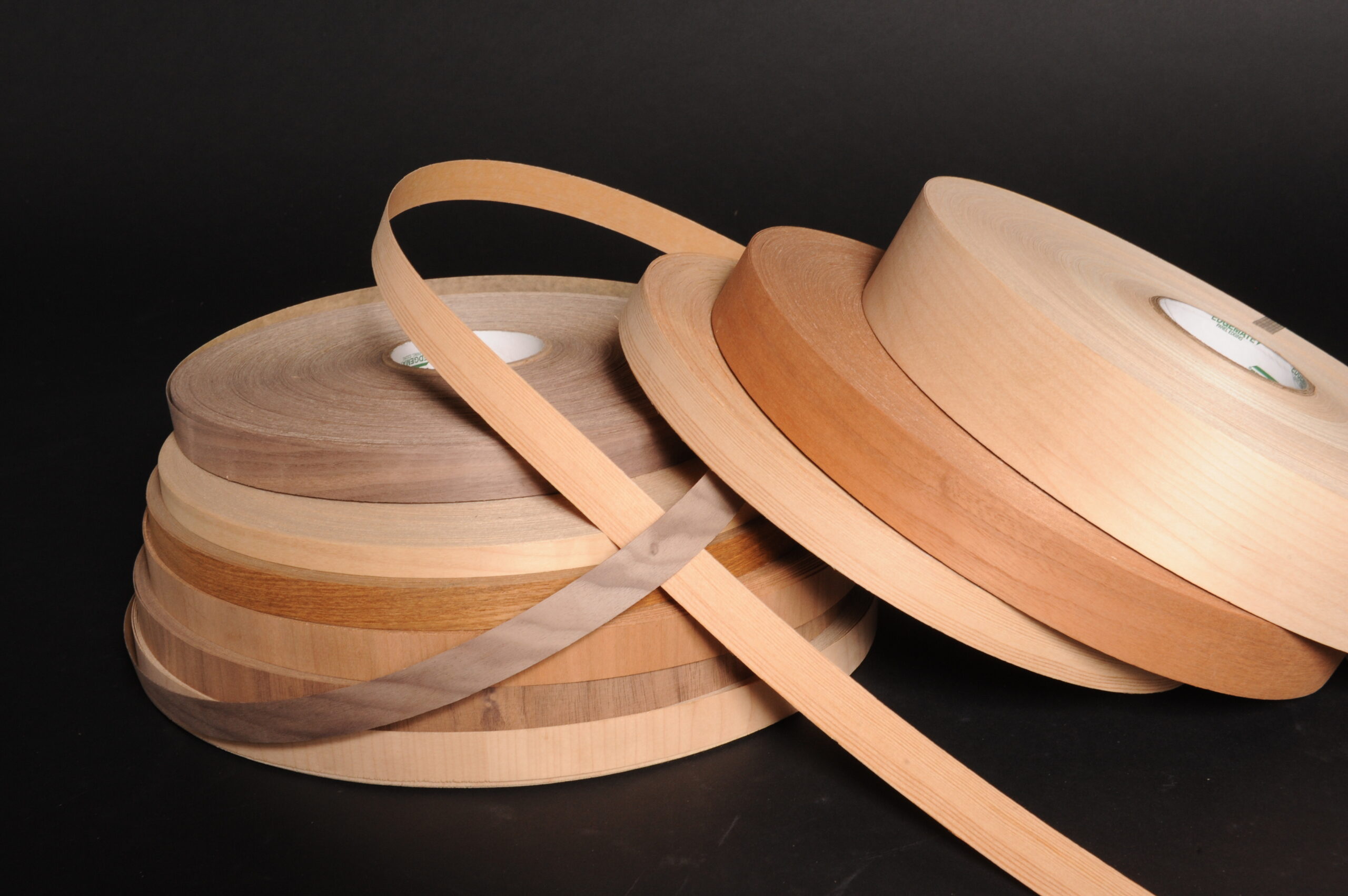 Rolls of kraft-backed edge banding